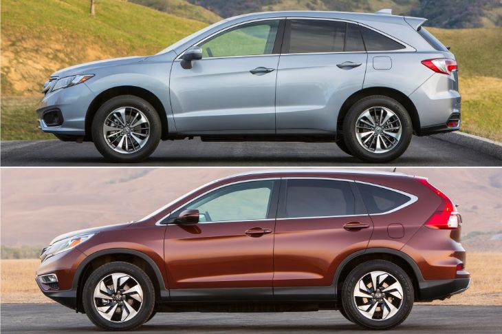 Acura RDX vs Honda CR-V luxury front grille comparison