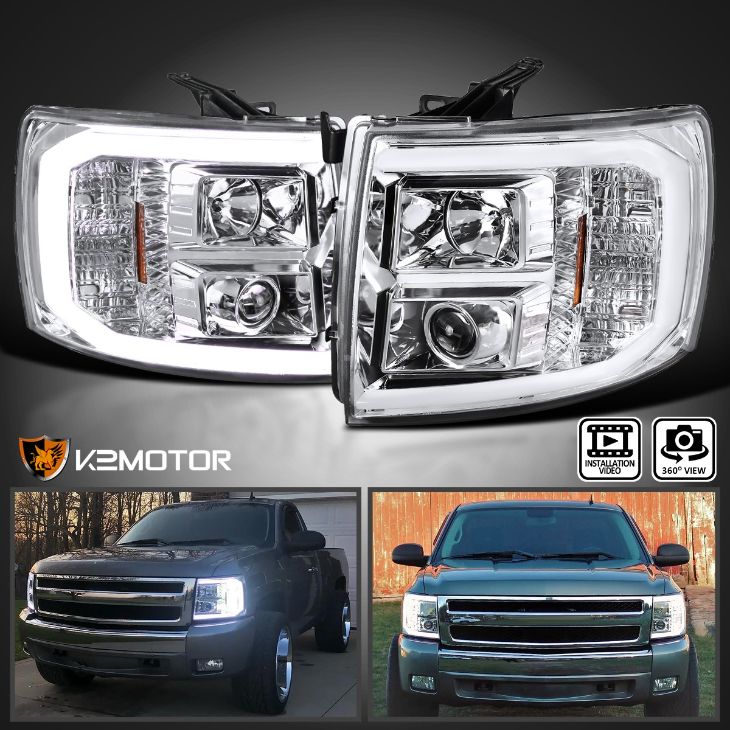 Chevy Silverado front end fog lights and headlights LED upgrade installation