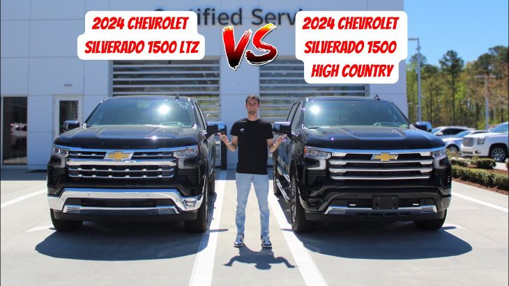Chevy Silverado High Country vs LTZ side-by-side comparison