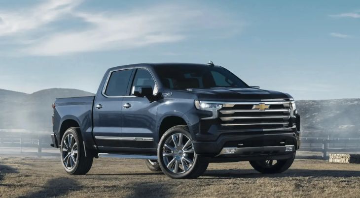 Chevy Silverado High Country on highway
