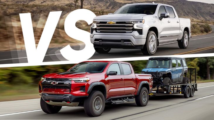 Chevy Silverado vs Chevy Colorado side by side comparison