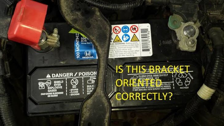 honda crv battery bracket replacement installation layout