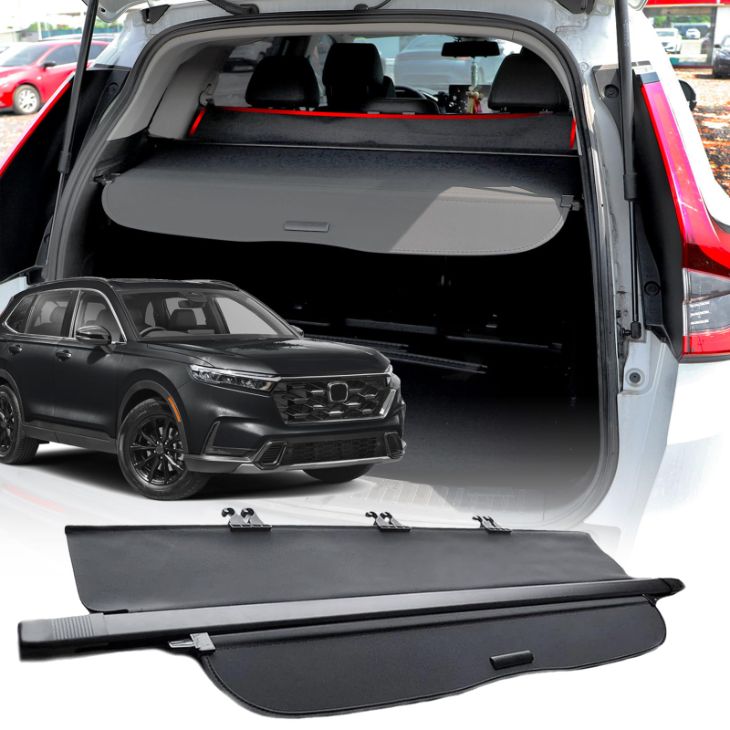 Honda CRV cargo cover retractable screen installed in trunk