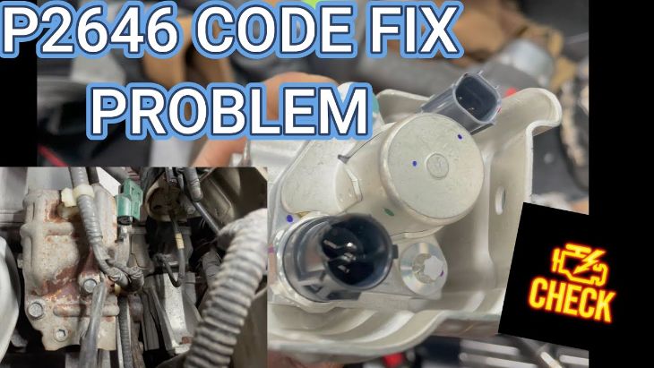 Honda CR-V code P2646 switch location on the back of the engine block