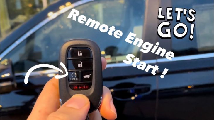 Honda CR-V remote start visual step-by-step instructions