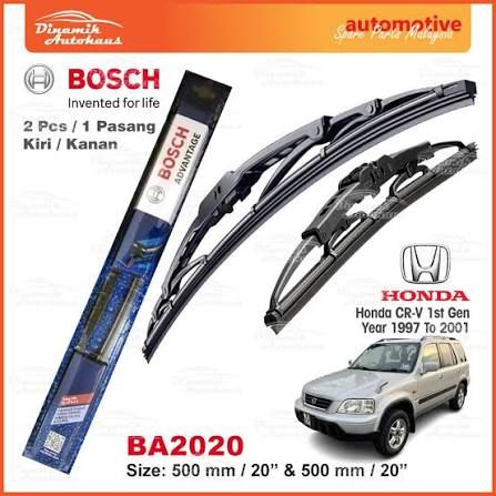 Honda CR-V Windshield Wipers Size Master Chart Guide