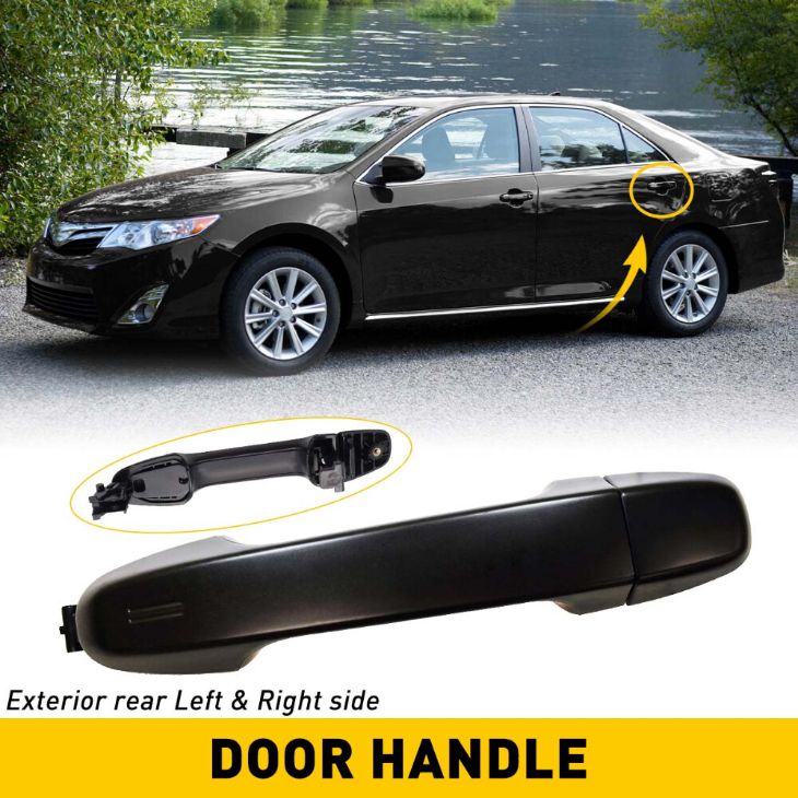 Applying white lithium grease to Toyota Camry door latch mechanisms