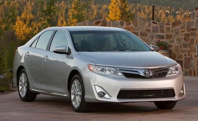 2012 Toyota Camry fuel tank location under rear chassis