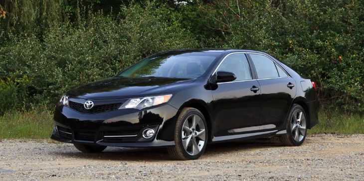 2012 Toyota Camry exterior view driving on highway
