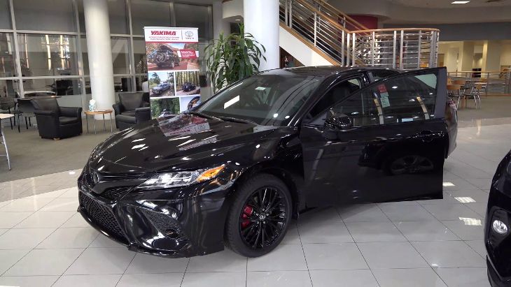 2020 Toyota Camry SE Nightshade Edition in black trim