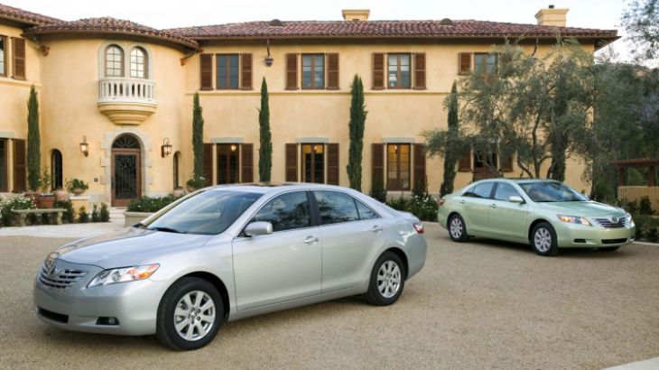 2020 Toyota Camry XLE front view luxury sedan