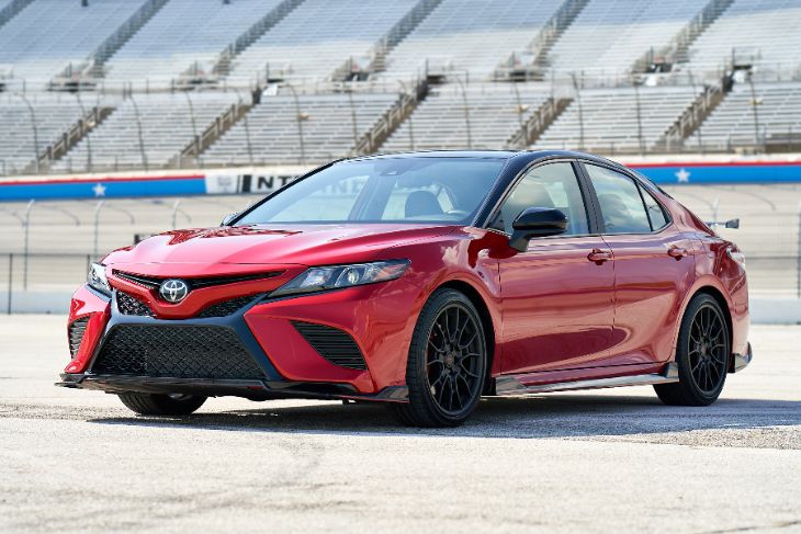 2020 Toyota Camry exterior side profile in silver