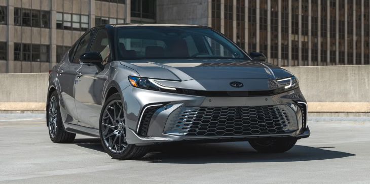 2025 Toyota Camry LE AWD engine compartment and mechanical chassis setup