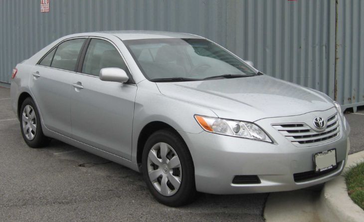 Toyota Camry LE exterior view on suburban street