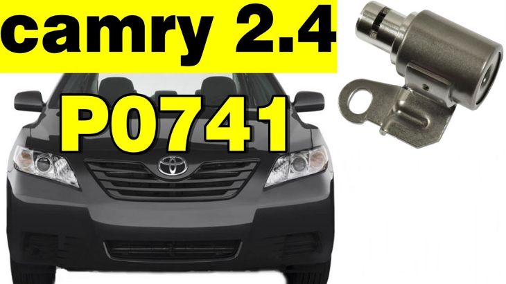 Toyota Camry P0741 torque converter diagnostic on dashboard scanner