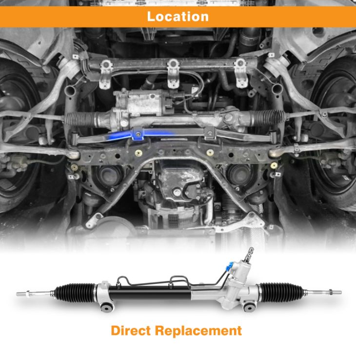 Toyota Camry steering rack and fluid lines inspection
