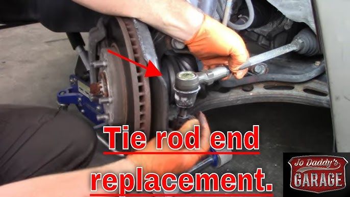 Toyota Camry tie rod end inspection under vehicle steering assembly