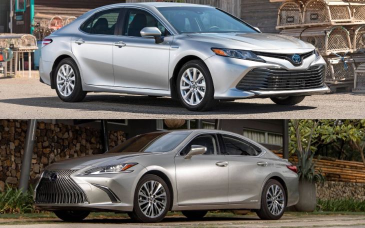 Toyota Camry vs Lexus ES side by side comparison