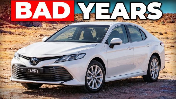 Toyota Camry years to avoid breakdown showing engine bay and reliability concerns