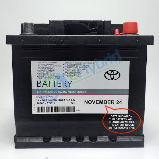 12V auxiliary battery for Toyota RAV4 Hybrid maintenance