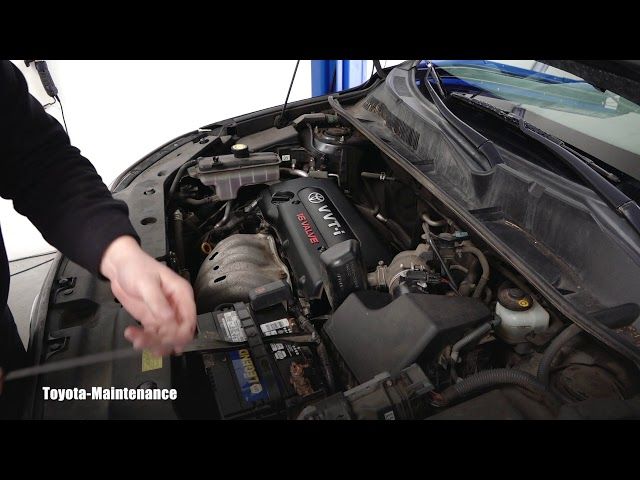 Toyota RAV4 LE trim engine bay fluid check procedures