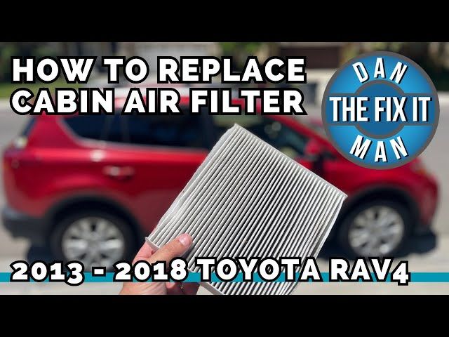 2020 toyota rav4 cabin air filter location behind glove box