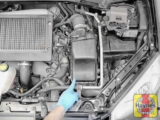 Toyota RAV4 air filter and engine bay maintenance steps